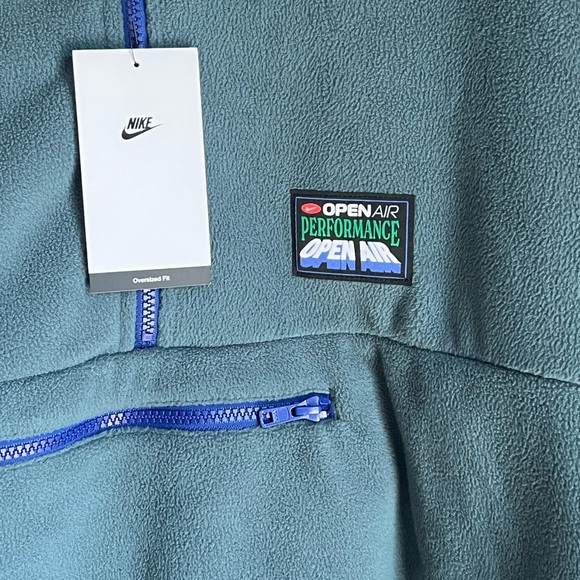 Nike Blue Zip Up Fleece - Picture 2 of 7